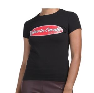 Roberto Cavalli Logo t-shirt with italic writing made in Italy 🇮🇹